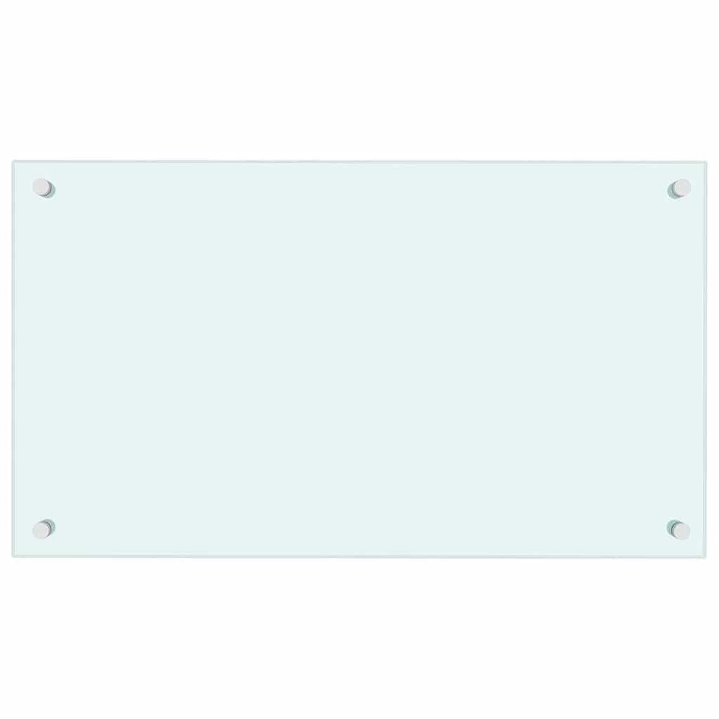 Kitchen Backsplashes 2 pcs White 70x40 cm Tempered Glass